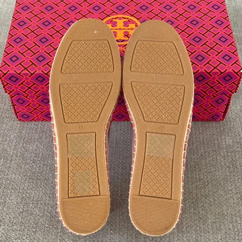 ✨Tory Burch✨Women’s Mesh Espadrille Sea Shell Pink Sz 6 M